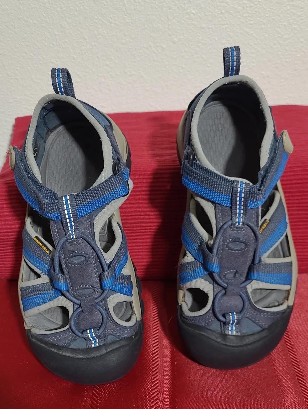 Keen  Venice H2 Waterproof Sport Sandals Kids Blue and Gray Water Shoes